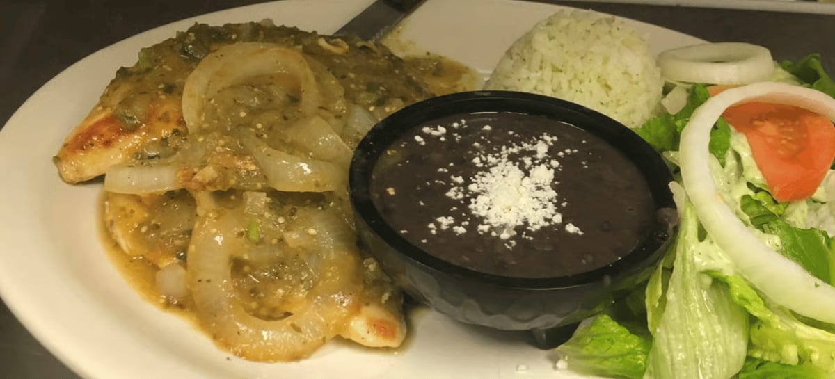 Tomatillo Chicken Lunch.