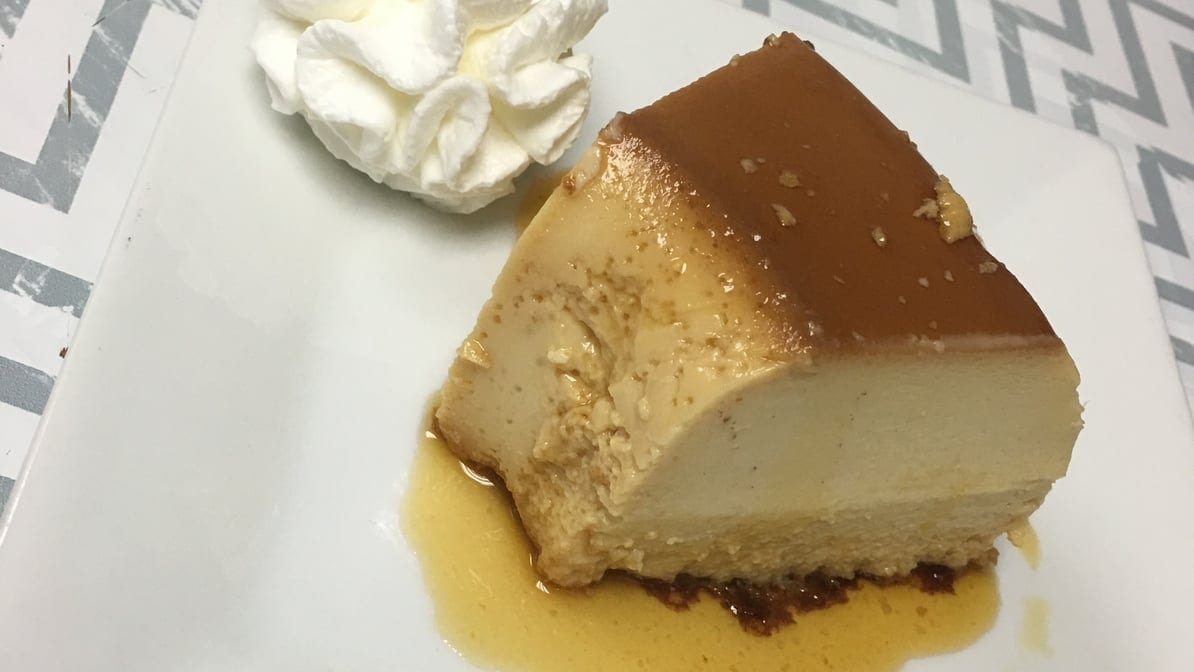 Traditional Flan Dinner.