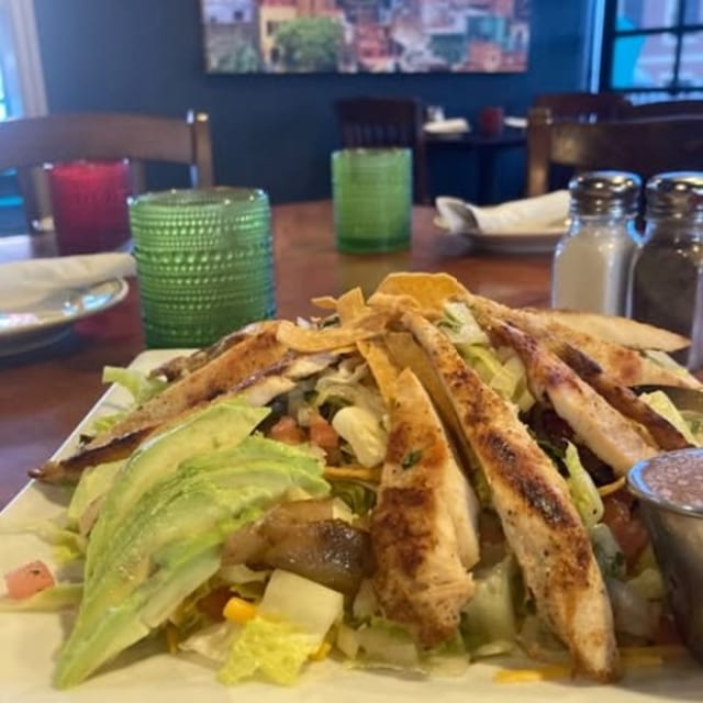 Fajita Chicken Salad Lunch.