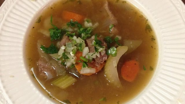 Beef Soup Dinner.
