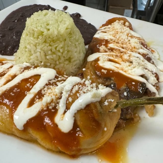 Classic Chile Rellenos Dinner.