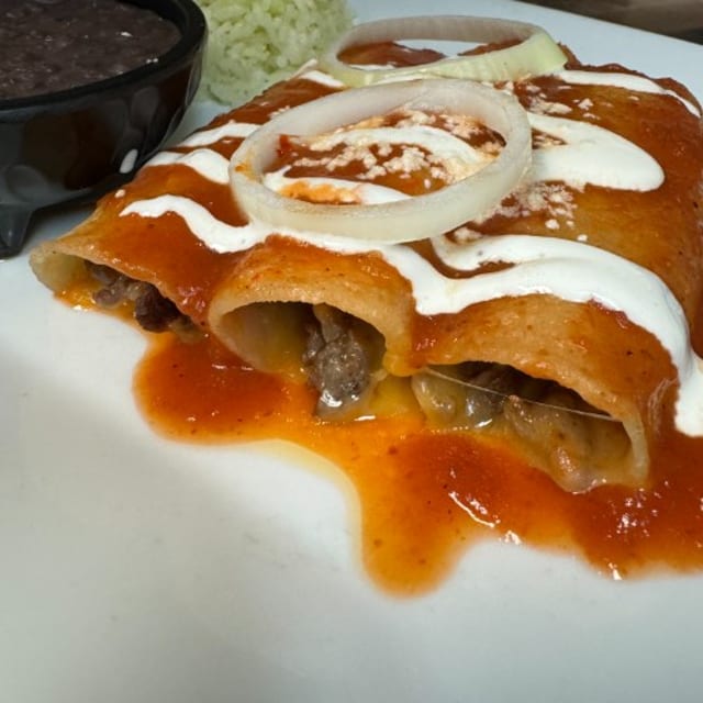 Enchiladas Ranchero Sauce Dinner.