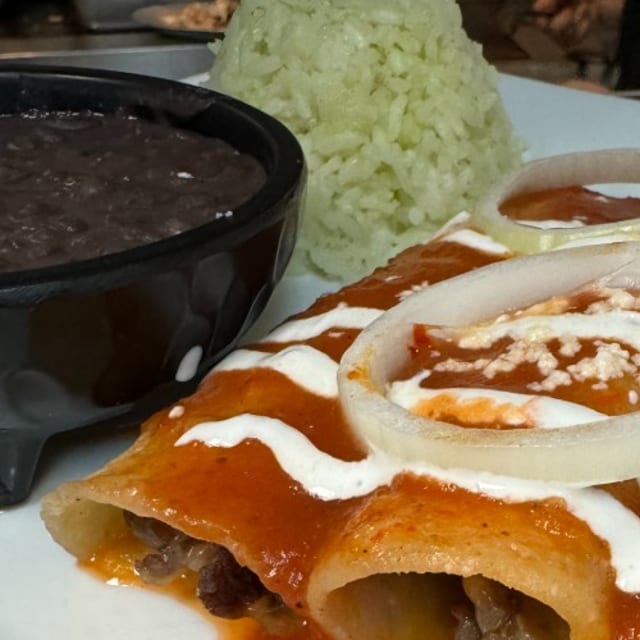 Enchiladas Chicken Lunch.